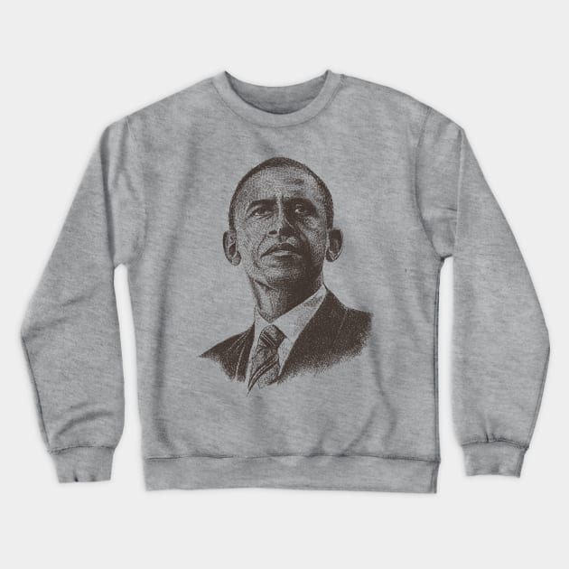 Barack Obama Crewneck Sweatshirt by barmalisiRTB